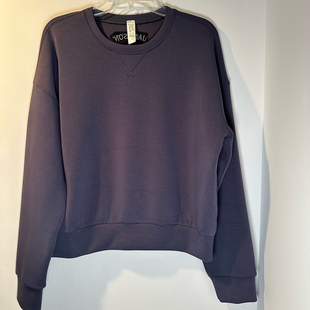 SPANX women’s blue classic sweatshirt Small